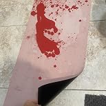 The Bath Mat That Turns Blood Red When Wet
